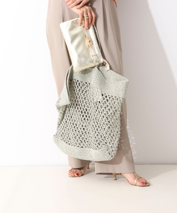 セール】【BAGMATI/ バグマティ】メタリックメッシュトート セール】【BAGMATI/ バグマティ】メタリックメッシュトート
