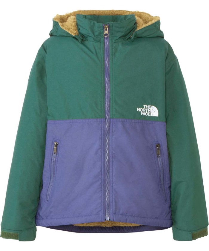 THE NORTH FACE コンパクトノマドジャケット フード付き 150 緑