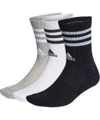 adidas/アディダス adidas adidas アディダス スリーストライプス クッション クルー ソックス 3足組 靴下 くつした スポーツソックス EBB67/505930051