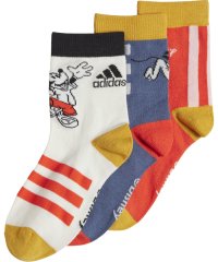 Adidas/adidas アディダス ディズニー ミッキーマウス ソックス3足組 キッズ 子供用 ソックス/505930321