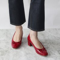 Fin/フィン Fin スクエアトゥバレエパンプス【低反発スポンジ入り】/505930839