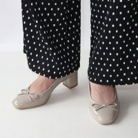 Fin/フィン Fin スクエアトゥバレエパンプス【低反発スポンジ入り】/505930839