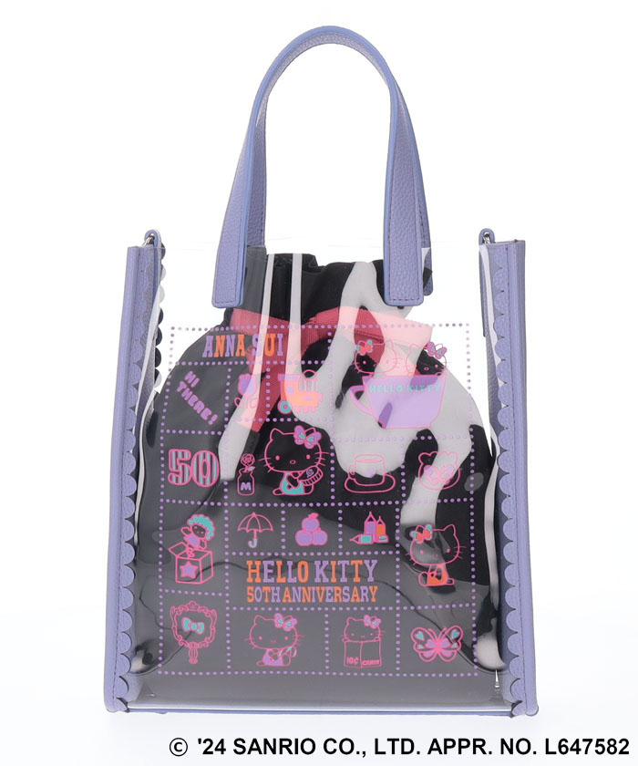 今年人気のブランド品や KITTY HELLO 50th ラベンダー(505920950 ビニールバッグ バッグ
