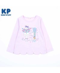 KP/KP(ケーピー)【TioTio抗ウイルス加工】mimiちゃんアップリケとお花刺繍の長袖Tシャツ(100～130)/505921089