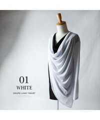  GENELESS/ジェネレス GENELESS ドレープ tシャツ メンズ 長袖 ドレープネック 重ね着風 ヴィジュアル系 7分袖 おしゃれ トップス メンズファッション 春 T/505927695