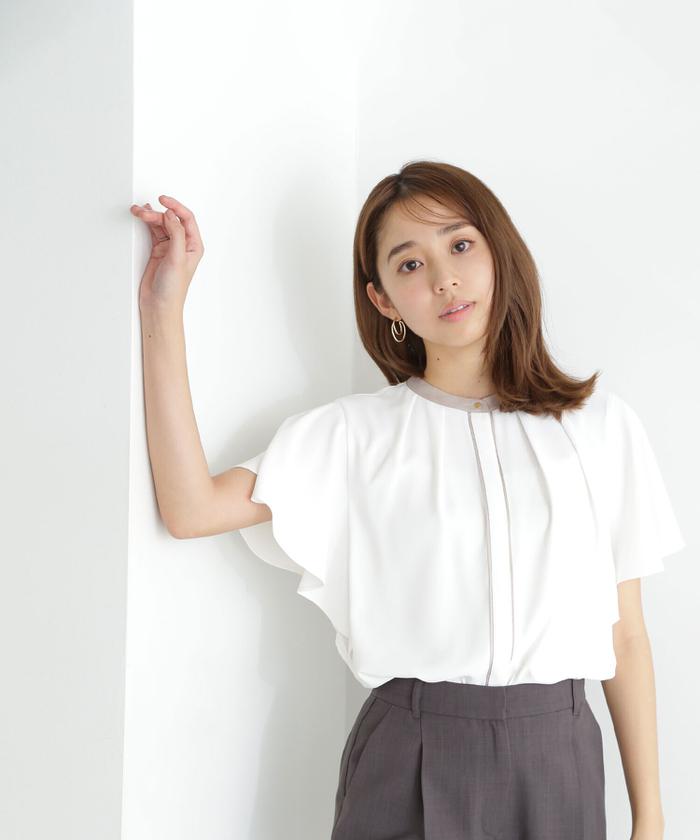 無敵のパールブラウス【手洗いOK♪UVカット！全方位ストレッチ