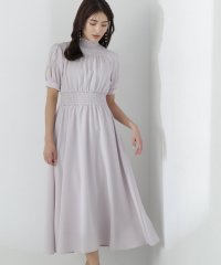 NATURAL BEAUTY BASIC/シャーリングネック楊柳ワンピース/505932674