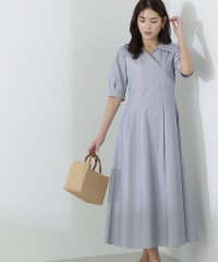 NATURAL BEAUTY BASIC/カシュクールシャツワンピース/505932675