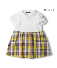 moujonjon/【子供服】 moujonjon (ムージョンジョン) マドラスチェックサッカー切替ワンピース 80cm～140cm M42301/505934030