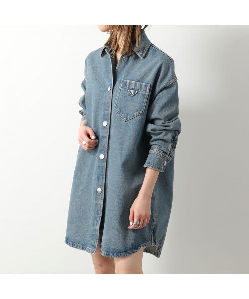 プラダ PRADA PRADA デニム シャツ GFC036 13Z6 オーバーサイズ プラダ PRADA PRADA デニム シャツ GFC036 13Z6 オーバーサイズ