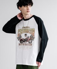 Rocky Monroe/ロンT ラグラン 長袖 メンズ レディース カットソー Tシャツ プリント カレッジ 天竺ボディ ロゴ 綿 コットン 古着 リラックス ルーズ ビッグシルエット/505934478