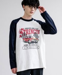 Rocky Monroe/ロンT ラグラン 長袖 メンズ レディース カットソー Tシャツ プリント カレッジ 天竺ボディ ロゴ 綿 コットン 古着 リラックス ルーズ ビッグシルエット/505934478