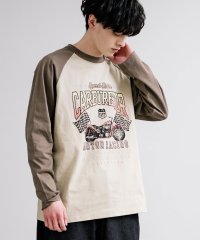 Rocky Monroe/ロンT ラグラン 長袖 メンズ レディース カットソー Tシャツ プリント カレッジ 天竺ボディ ロゴ 綿 コットン 古着 リラックス ルーズ ビッグシルエット/505934478