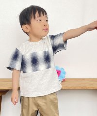 COMME CA ISM KIDS/オンブレーチェック使い 半袖Tシャツ(ベビーサイズ)/505920219