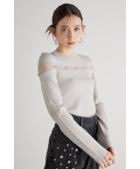 rienda/ケープボタンデザイン Knit TOP/505935398