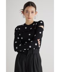 rienda/ケープボタンデザイン Knit TOP/505935398