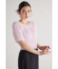 rienda/コンパクトシアーシャギーknitTOP/505935399