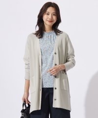 J.PRESS LADIES（LARGE SIZE）/【洗える】COTTON MODAL Vネック カーディガン/505922796