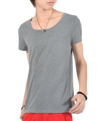 LUXSTYLE/Aegnoir(イグノア) ワイドＵネック無地Tシャツ/お兄系 メンズ Tシャツ シャツ 半袖 メンズ Tee 無地/505936215