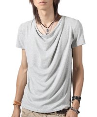 LUXSTYLE/Aegnoir(イグノア) ドレープ無地Tシャツ/きれいめ Tシャツ ドレープ 半袖 メンズ Tee 無地/505936216