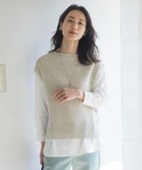 J.PRESS LADIES/【洗える】LINEN COTTON ニット ベスト/505937158