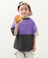 devirock/無地＆切替 オーバーサイズ 半袖Tシャツ 子供服 キッズ ベビー 男の子 女の子 トップス 半袖Tシャツ Tシャツ /505199284