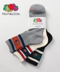 FRUIT OF THE LOOM/フルーツオブザルーム FRUIT OF THE LOOM Q.FRUIT OF THE LOOMゆるリッチェル3ライン刺繍/505918401