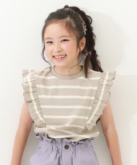 devirock/フリルフレンチスリーブ 半袖Tシャツ 子供服 キッズ ベビー 女の子 トップス 半袖Tシャツ Tシャツ /505930933