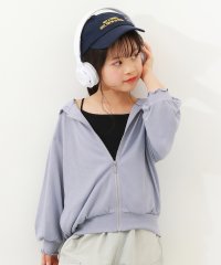 devirock/UVカット ドロップショルダーパーカー 子供服 キッズ 女の子 トップス パーカー トレーナー ジップパーカー /505930934