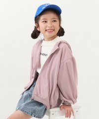 devirock/UVカット ドロップショルダーパーカー 子供服 キッズ 女の子 トップス パーカー トレーナー ジップパーカー /505930934