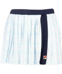 FILA（ZETT Ladies）/【テニス】水面プリント バックホールメッシュ プリーツスコート レディース/505934736