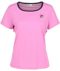 FILA（ZETT Ladies）/【テニス】無地 バックホールメッシュ　スクエアネックシャツ レディース/505934742