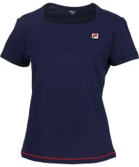 FILA（ZETT Ladies）/【テニス】サッカーストライプ スクエアネックシャツ レディース/505934745