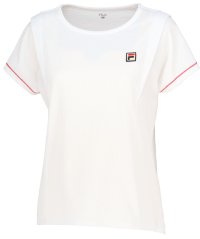 FILA（ZETT Ladies）/【テニス】サッカーストライプ ラウンドネックシャツ　レディース/505934746