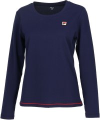 FILA（ZETT Ladies）/【テニス】サッカーストライプ クルーネック ロングシャツ レディース/505934747