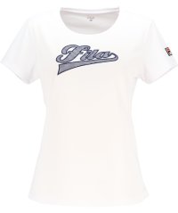 FILA（ZETT Ladies）/【テニス】ギンガムチェック柄 バックホールメッシュ アップリケTシャツ レディース/505934752