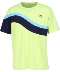 FILA（ZETT Mens）/【テニス】波間プリント バックホールメッシュ クルーネックシャツ メンズ/505934757