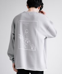 Rocky Monroe/ロンT 長袖 ダンボールニット メンズ レディース カットソー アートプリント オーバーサイズ ビッグシルエット リラックス ゆったり ルーズ フェイクレイヤー/505938421