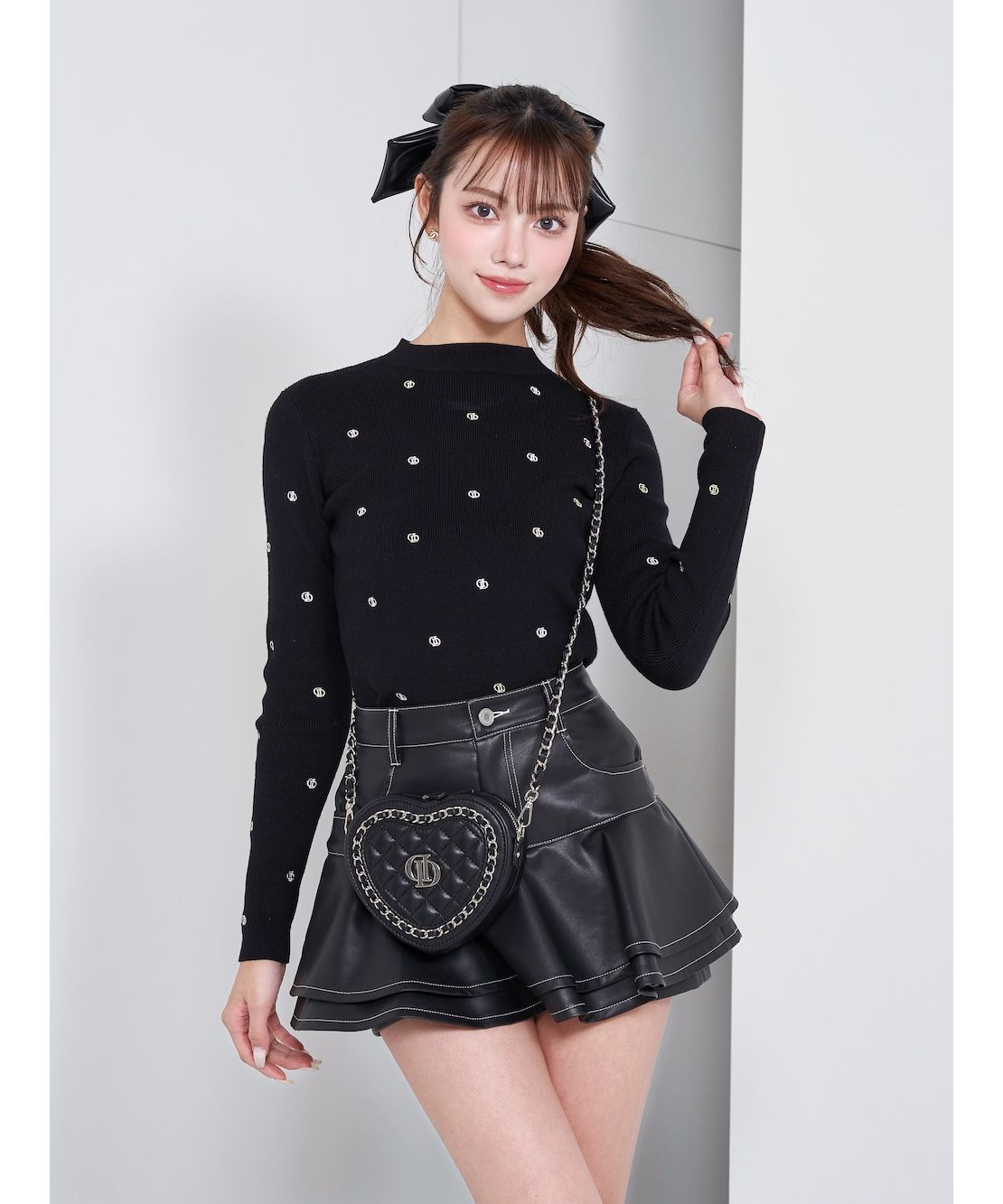 ダーリッチ Darich ファンシーカラーエンブロイダリーニット