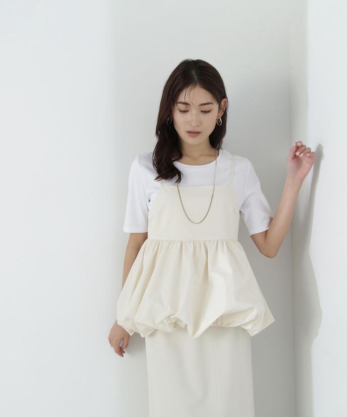 キャミソール バルーンビスチェ Re:EDIT キャミソール 「2024-25 WINTER COLLECTION」前後2WAY