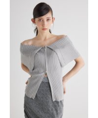 rienda/BIGカラーオフショル Knit TOP/505940313