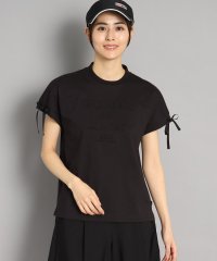 adabat/ロゴデザイン リボン付き フレンチスリーブTシャツ/505940999