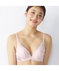 AMO'S STYLE by Triumph/夢みるブラ(R) DeepV マイフラワー 1455　フラッシュドピンク（B～D）/505941260