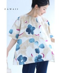 CAWAII/優色で描くふんわり花アートブラウストップス/505941315