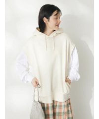 CRAFT STANDARD BOUTIQUE/裏毛袖レイヤード風パーカー/505941579