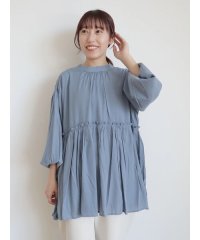 CRAFT STANDARD BOUTIQUE/後リボン切替ギャザーチュニックブラウス/505941583