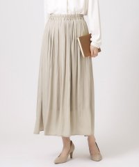 SHOO・LA・RUE　DRESKIP/【無理せずキレイ/ロングシーズン活躍】女性らしく上品な サテンギャザースカート/505942115