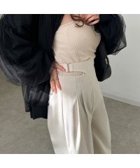 JUNOAH/ジュノア JUNOAH ハイウエストカットパンツ/505942126
