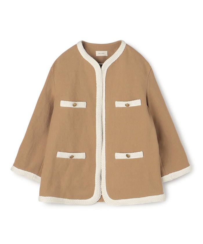 セール 40%OFF】コットンリネンキャンバス クルーネック