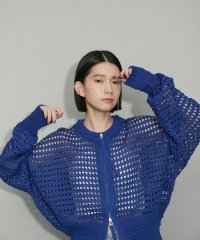 ADAM ET ROPE'/【WEB限定】メッシュニットブルゾン/505942811